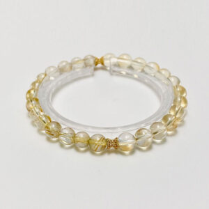 Golden Hair Crystal Beaded Bracelet