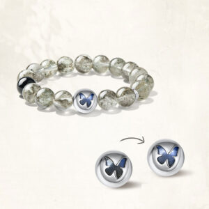 "Emerald Harmony" Green Phantom Quartz Bracelet