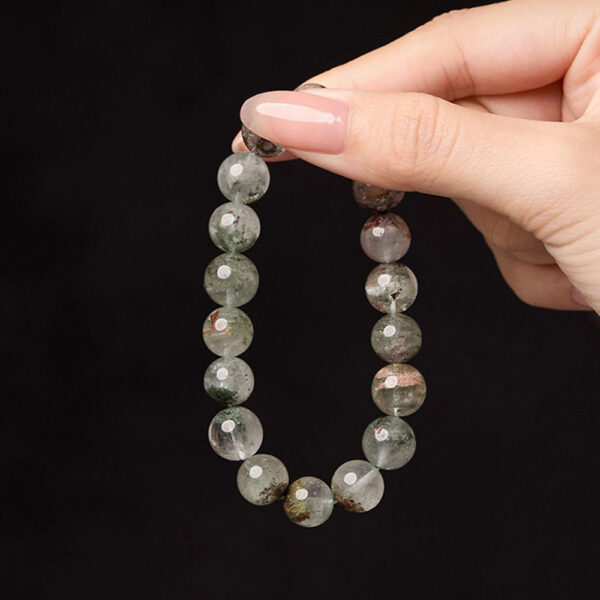 "Natural Green Phantom Quartz Bracelet