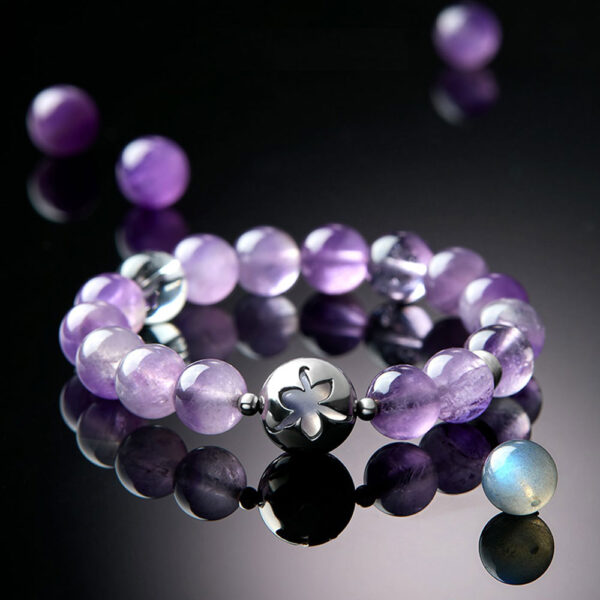 "Wisdom Stone" Natural Amethyst Bracelet for Women - Image 3