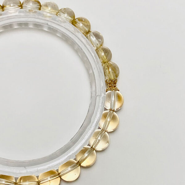 Golden Hair Crystal Beaded Bracelet