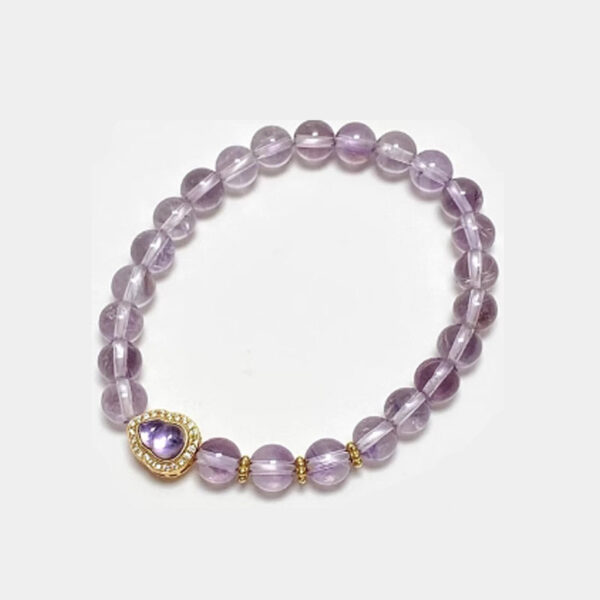 Natural Amethyst Gourd Bracelet