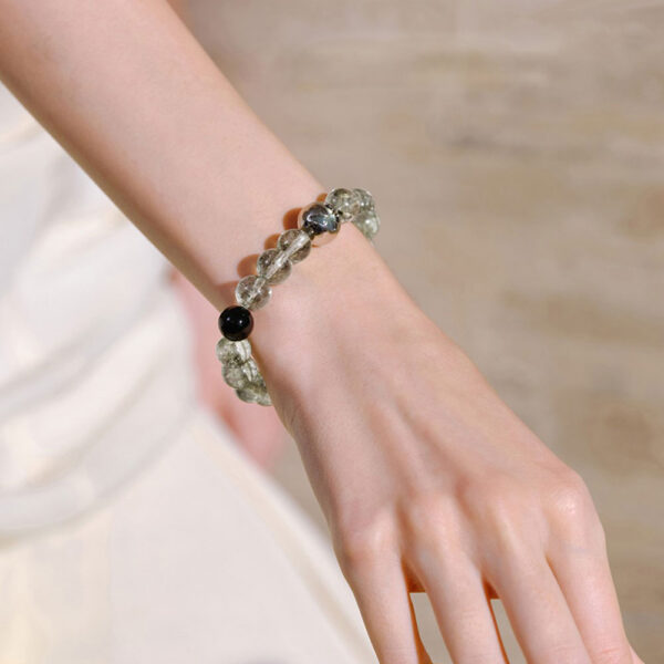 "Emerald Harmony" Green Phantom Quartz Bracelet