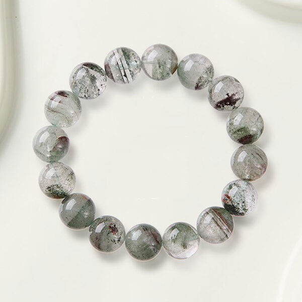 "Natural Green Phantom Quartz Bracelet